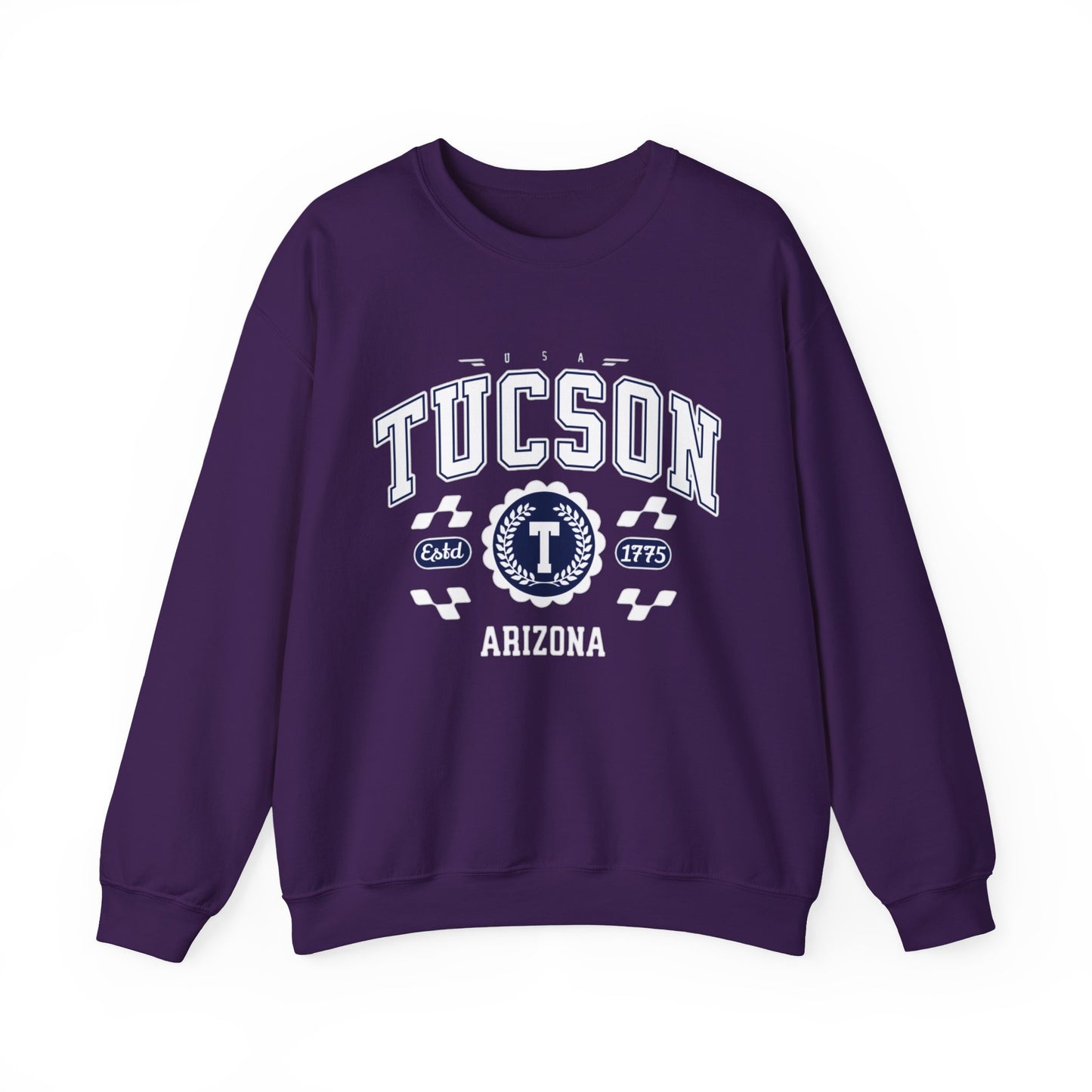 Vintage Tucson Arizona AZ Athletic Sports Design varsity pullover sweater  Crewneck Sweatshirt