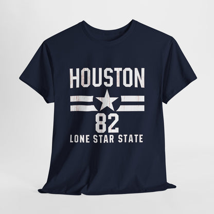 Houston Lone Star State Tee, Unisex Graphic Shirt, Texas Pride Outfit, Casual Summer Top, Gift for Texans, State Inspired Apparel