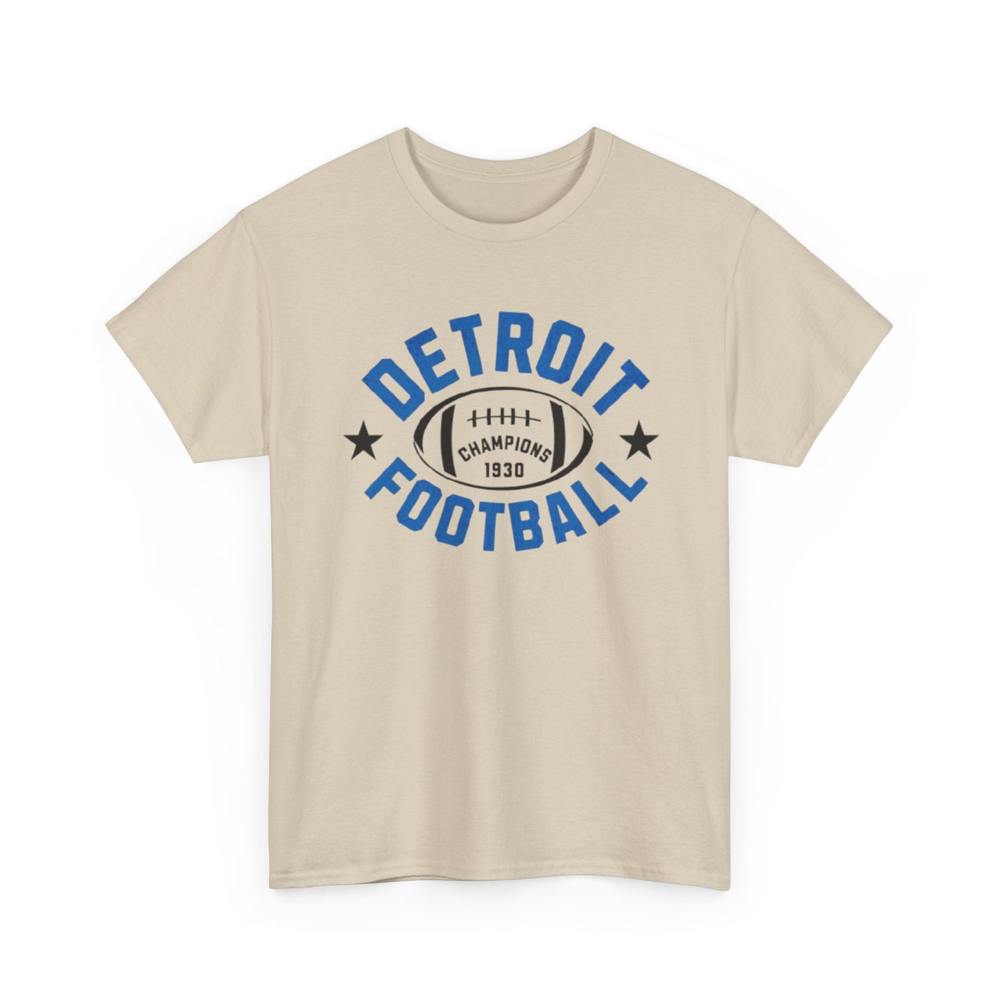 Athletic Vintage  Detroit Football Cotton Tee Sports Team Fan t-shirt