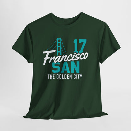 San Francisco Golden City Tee, Unisex Cotton T-Shirt, Travel Souvenir, San Francisco Gift, Casual Wear, City Pride Apparel, Graphic Tee