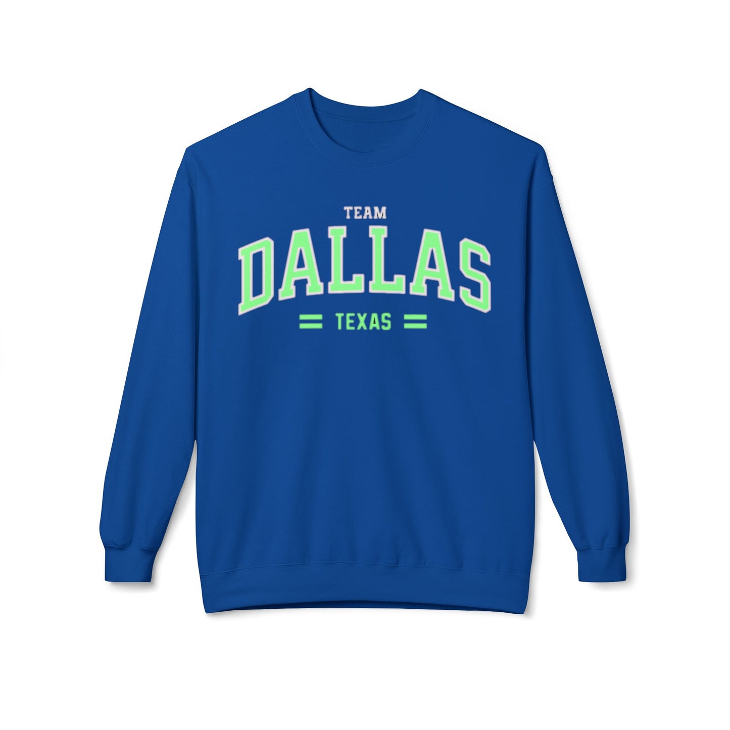 Varsity Dallas Texas Adult Unisex Crewneck vintage style Sweatshirt