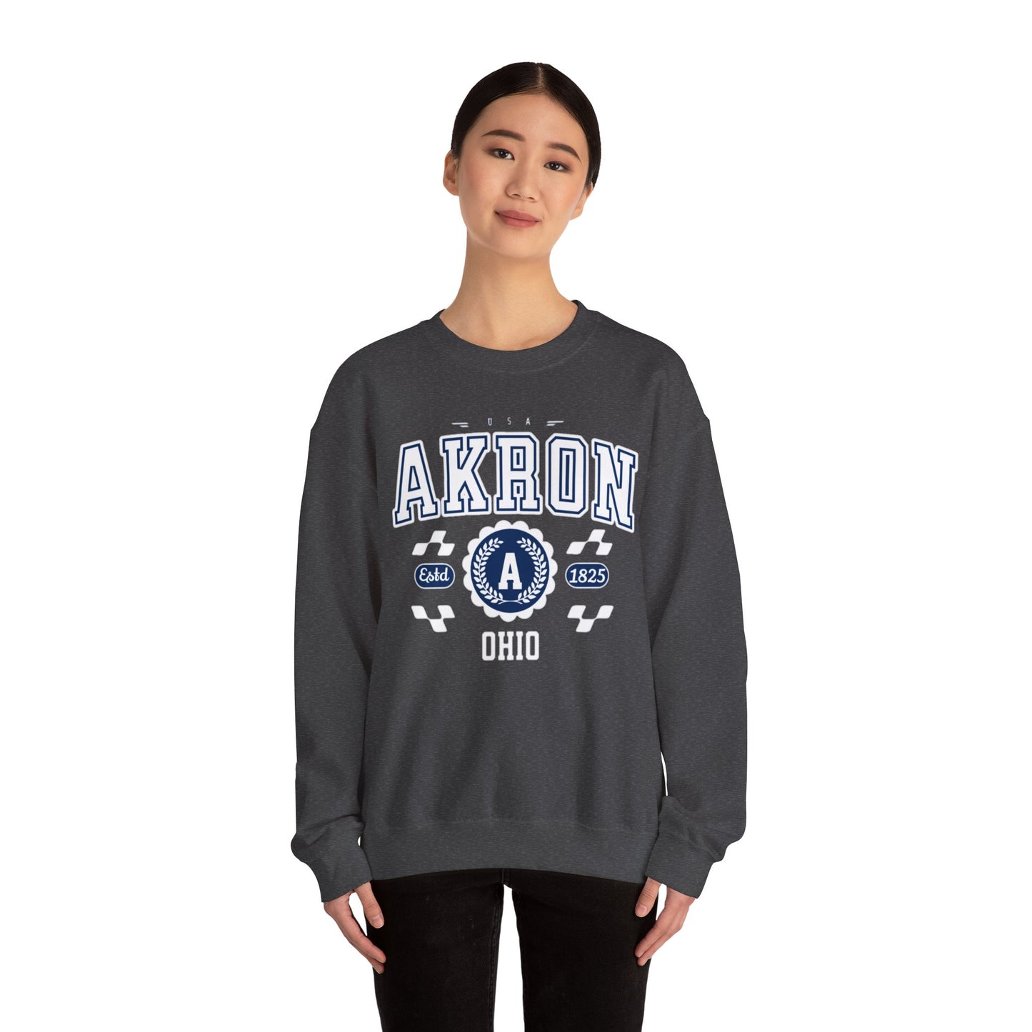 Vintage Arkon Ohio Athletic Sports Design  Crewneck Sweatshirt