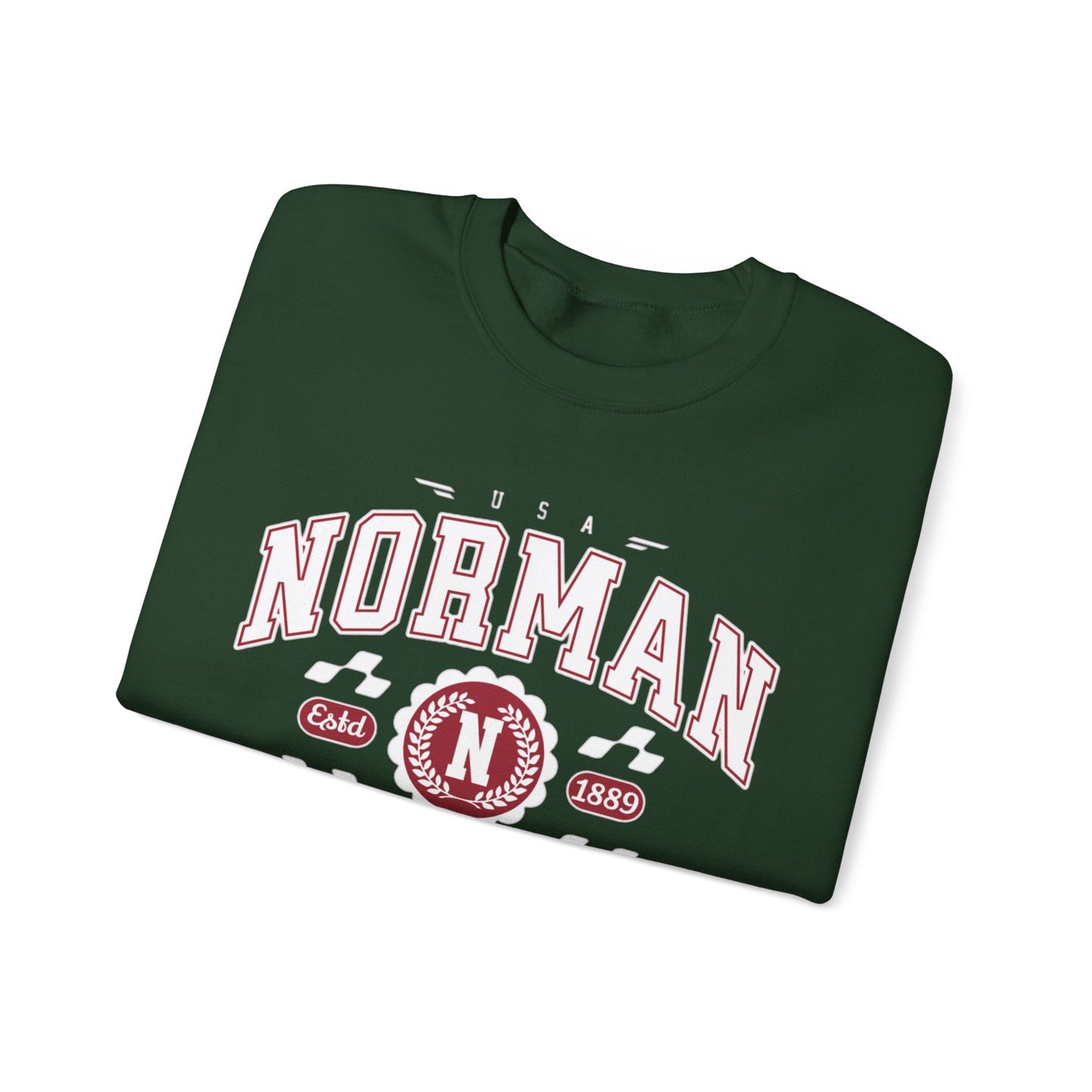 Vintage Normal Oklahoma Athletic Sports Design varsity pullover sweater  Crewneck Sweatshirt