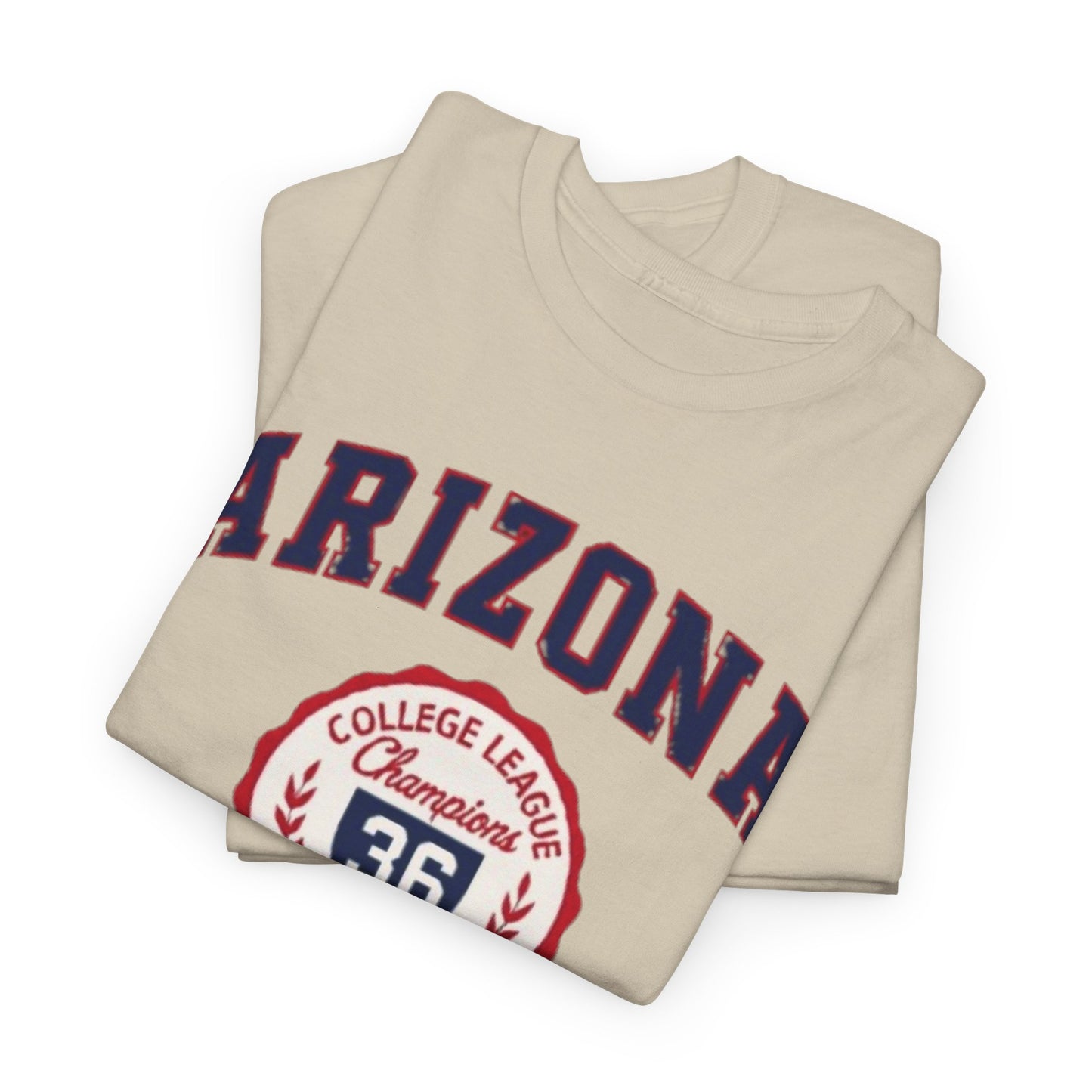 Arizona Crimson and Gold College League Vintage T-Shirt – Unisex Sports Fan Tee for Game Day and Everyday Style