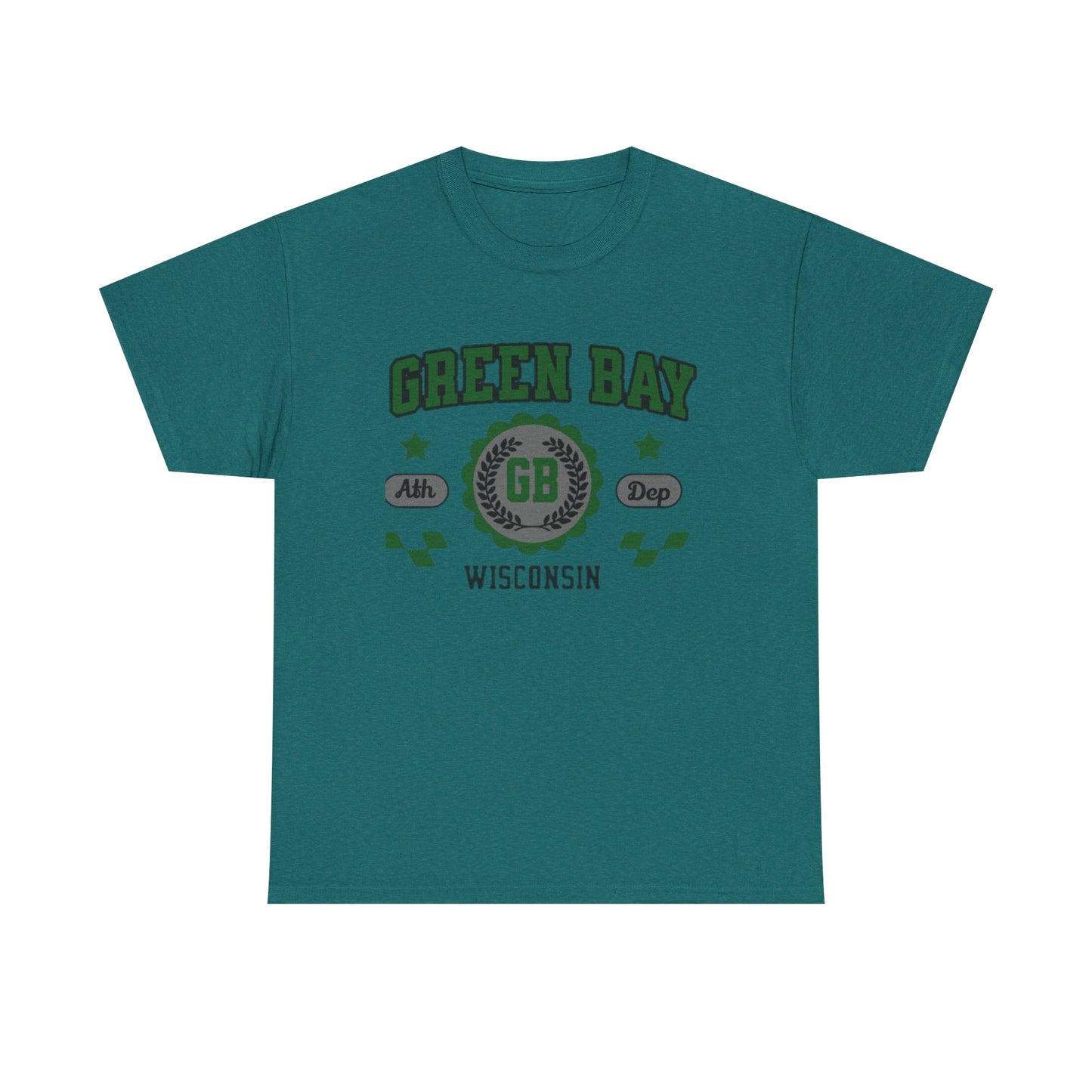 Wisconsin Green Bay  t-shirt Vintage Athletic Sports Design  Cotton Tee