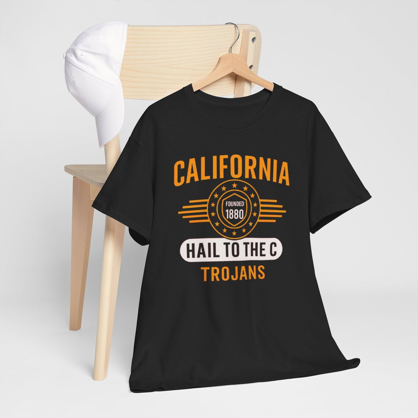 California Trojans Unisex Heavy Cotton Tee | Casual Sportswear, College Apparel, Gifts for Graduates, Team Spirit Wear, Unisex T-Shirt