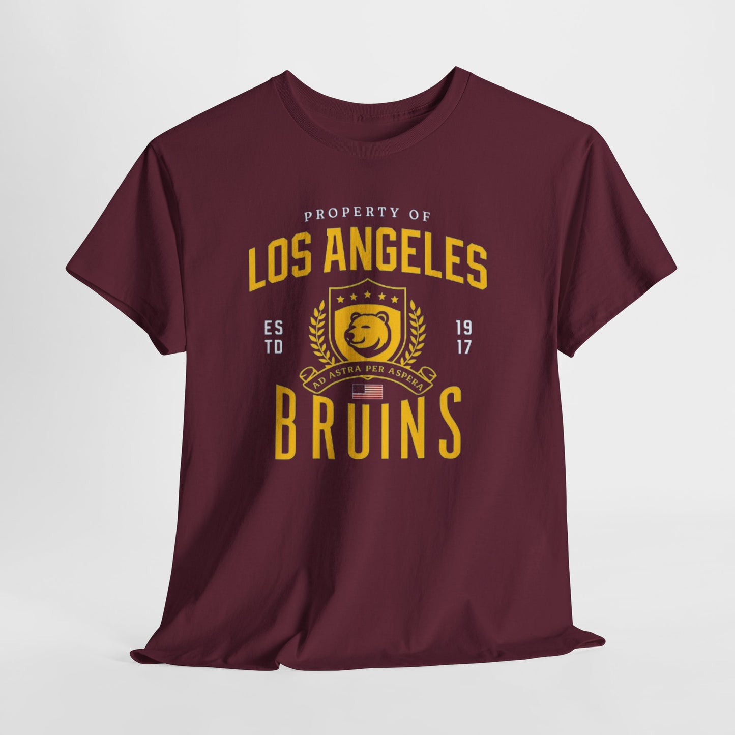 Vintage Los Angeles Bruins Tee - Unisex Heavy Cotton T-Shirt, Sports Apparel, Retro Graphic Tee, Casual Wear, Gift for Fans