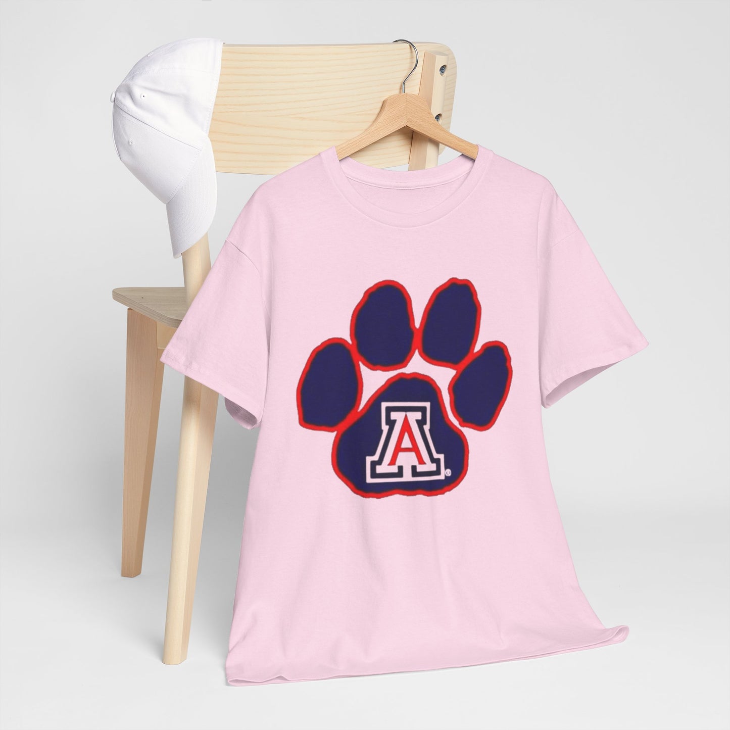 Urban Legend Arizona Wild Paw White T-Shirt | Blue and Red College Streetwear for Game Day