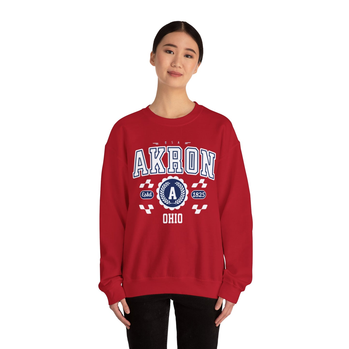 Vintage Arkon Ohio Athletic Sports Design  Crewneck Sweatshirt