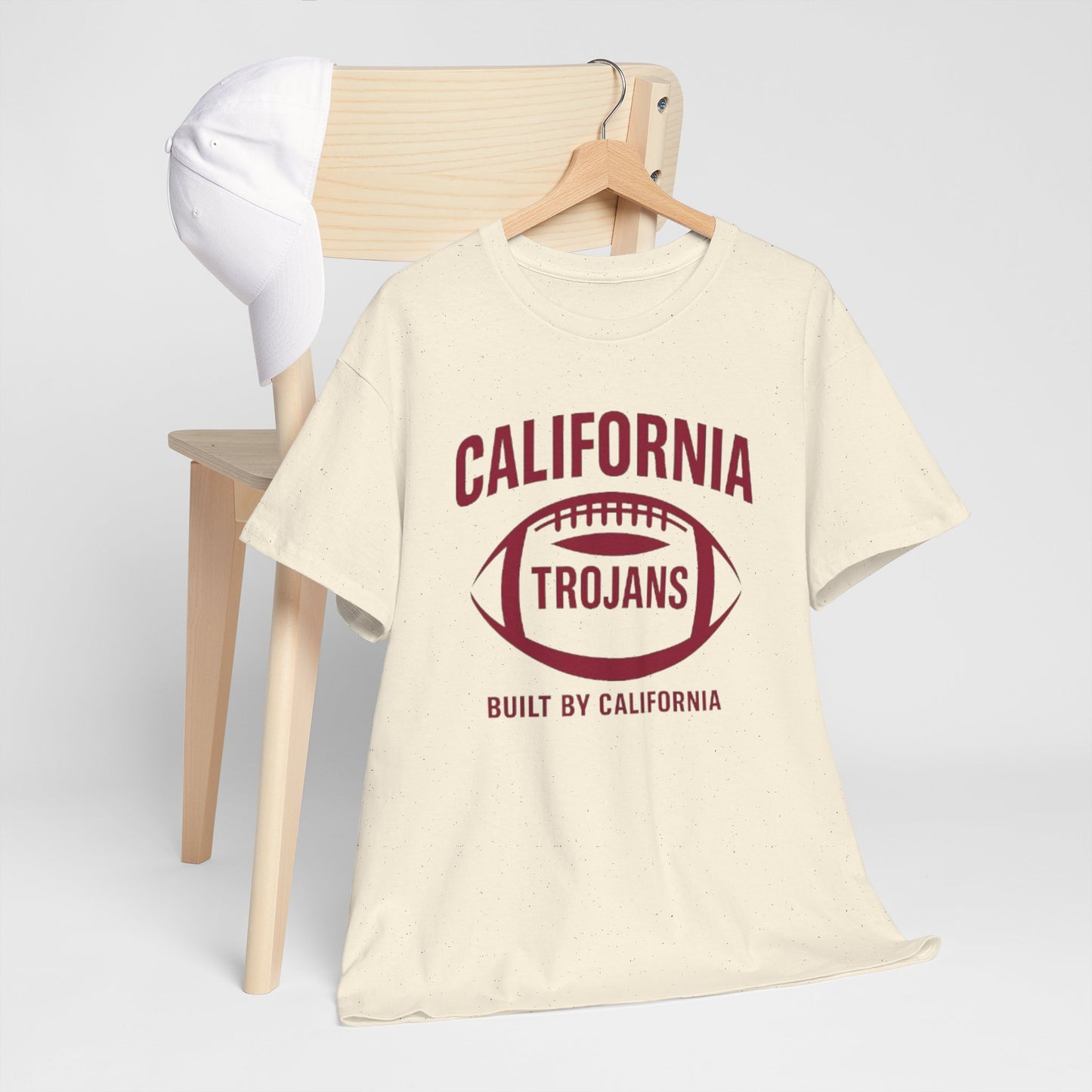 California Trojans Unisex Heavy Cotton Tee, Casual College T-Shirt, Sports Apparel, Gift for Fans, Game Day Outfit, Alumni Merchandise
