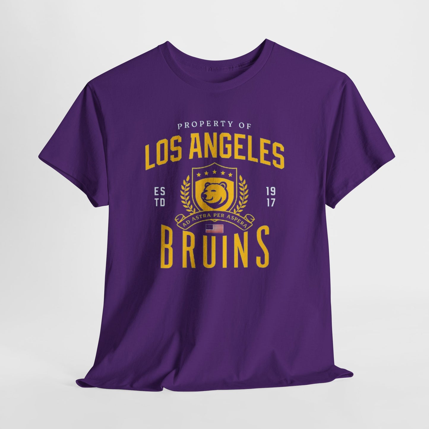 Vintage Los Angeles Bruins Tee - Unisex Heavy Cotton T-Shirt, Sports Apparel, Retro Graphic Tee, Casual Wear, Gift for Fans