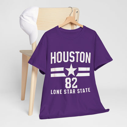 Houston Lone Star State Tee, Unisex Graphic Shirt, Texas Pride Outfit, Casual Summer Top, Gift for Texans, State Inspired Apparel