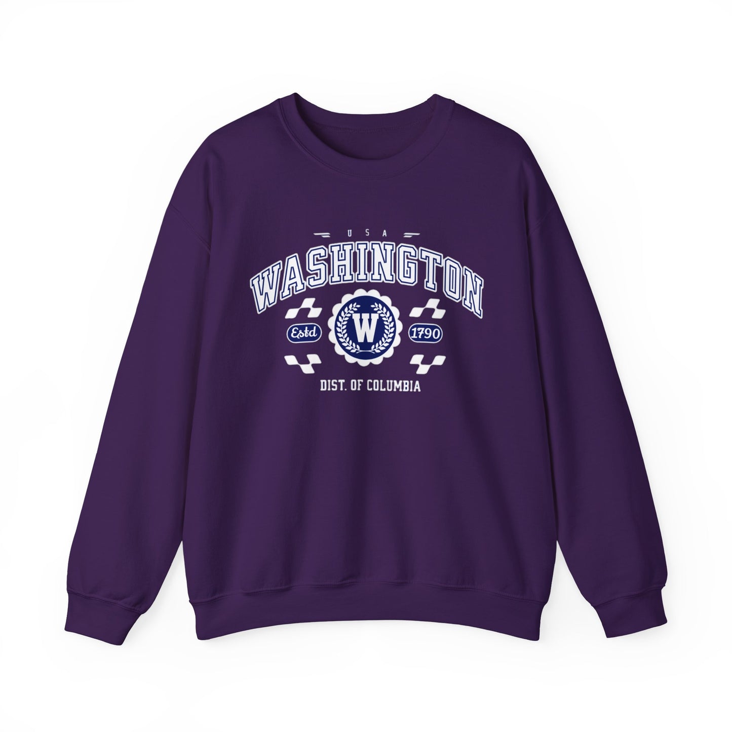 Vintage Washington DC Athletic Sports Design varsity pullover sweater  Crewneck Sweatshirt