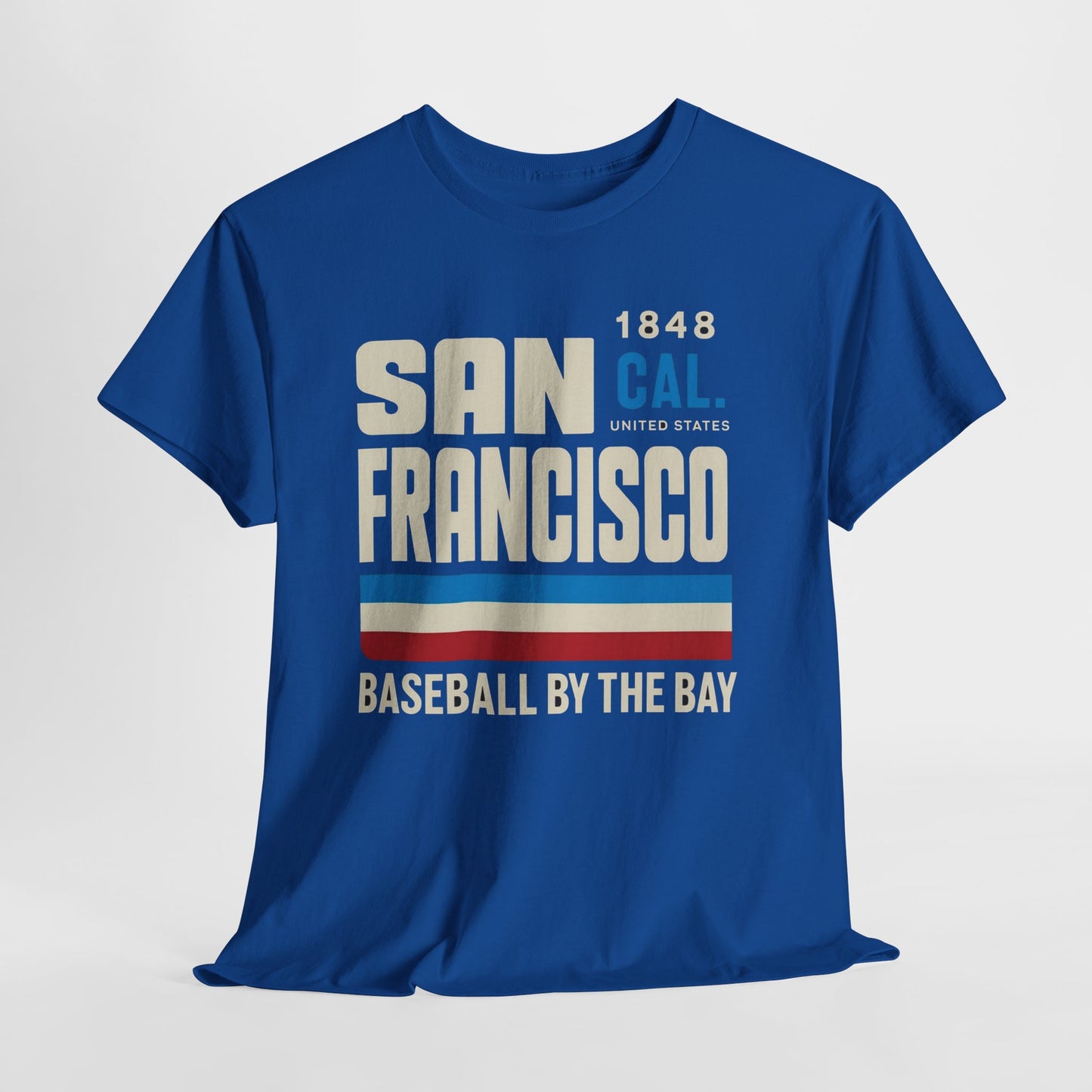 San Francisco Baseball by the Bay Unisex Heavy Cotton Tee, Vintage Graphic Tee, Casual Wear, Gift for Sports Lovers, Summer Outing