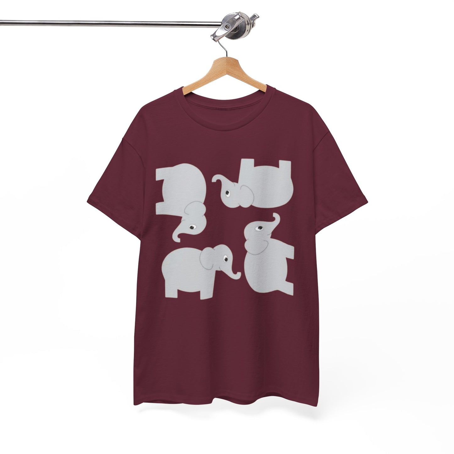 Urban Legend Alabama Maroon Elephant Pattern Unisex T-Shirt | Southern Game Day Streetwear