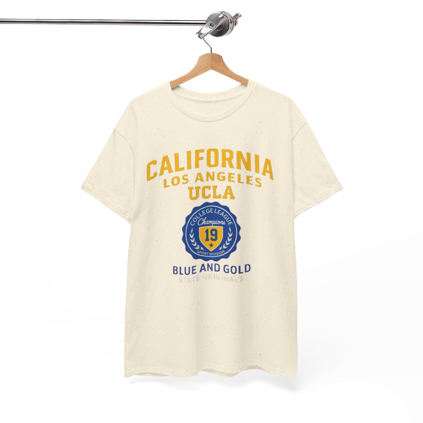 California Blue and Gold College  T-Shirt – UCLA-Inspired Unisex Cotton Tee for Game Day and Everyday Style