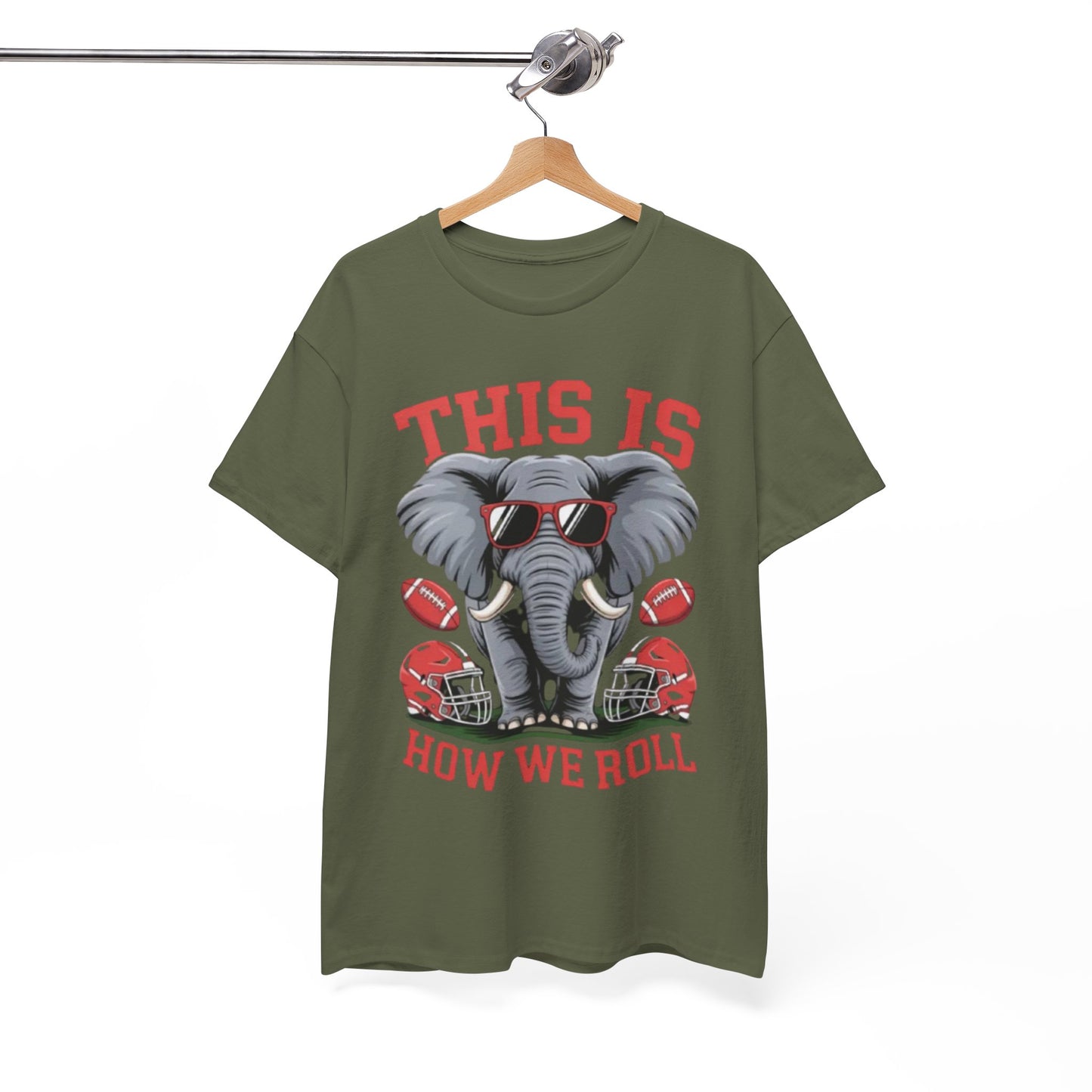 Urban Legend Alabama “This Is How We Roll” Elephant Football Unisex T-Shirt