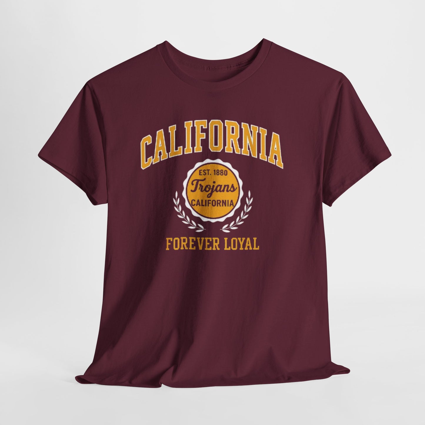 California Trojans Unisex Heavy Cotton Tee, Casual Wear, Sports Fan Apparel, College Pride, Gift for Graduates, Year-Round Comfort
