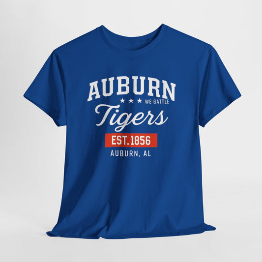 Urban Legend Auburn Tigers Retro Style Tee | Casual Graphic Shirt, College Apparel, Everyday Wear, Gift for Sports Fans, Est. 1856