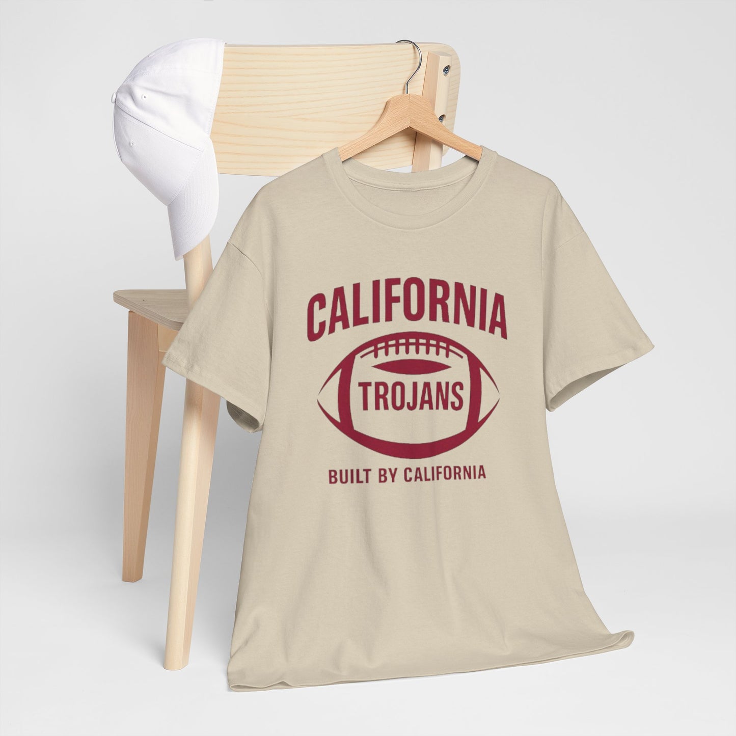 California Trojans Unisex Heavy Cotton Tee, Casual College T-Shirt, Sports Apparel, Gift for Fans, Game Day Outfit, Alumni Merchandise