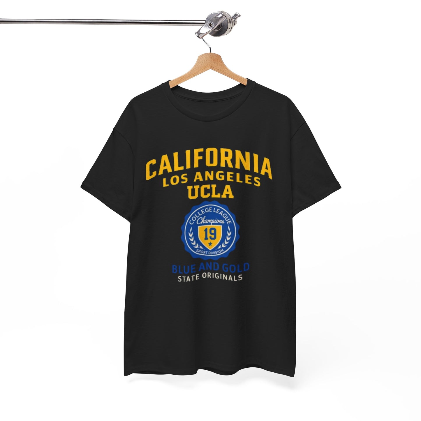 California Blue and Gold College  T-Shirt – UCLA-Inspired Unisex Cotton Tee for Game Day and Everyday Style