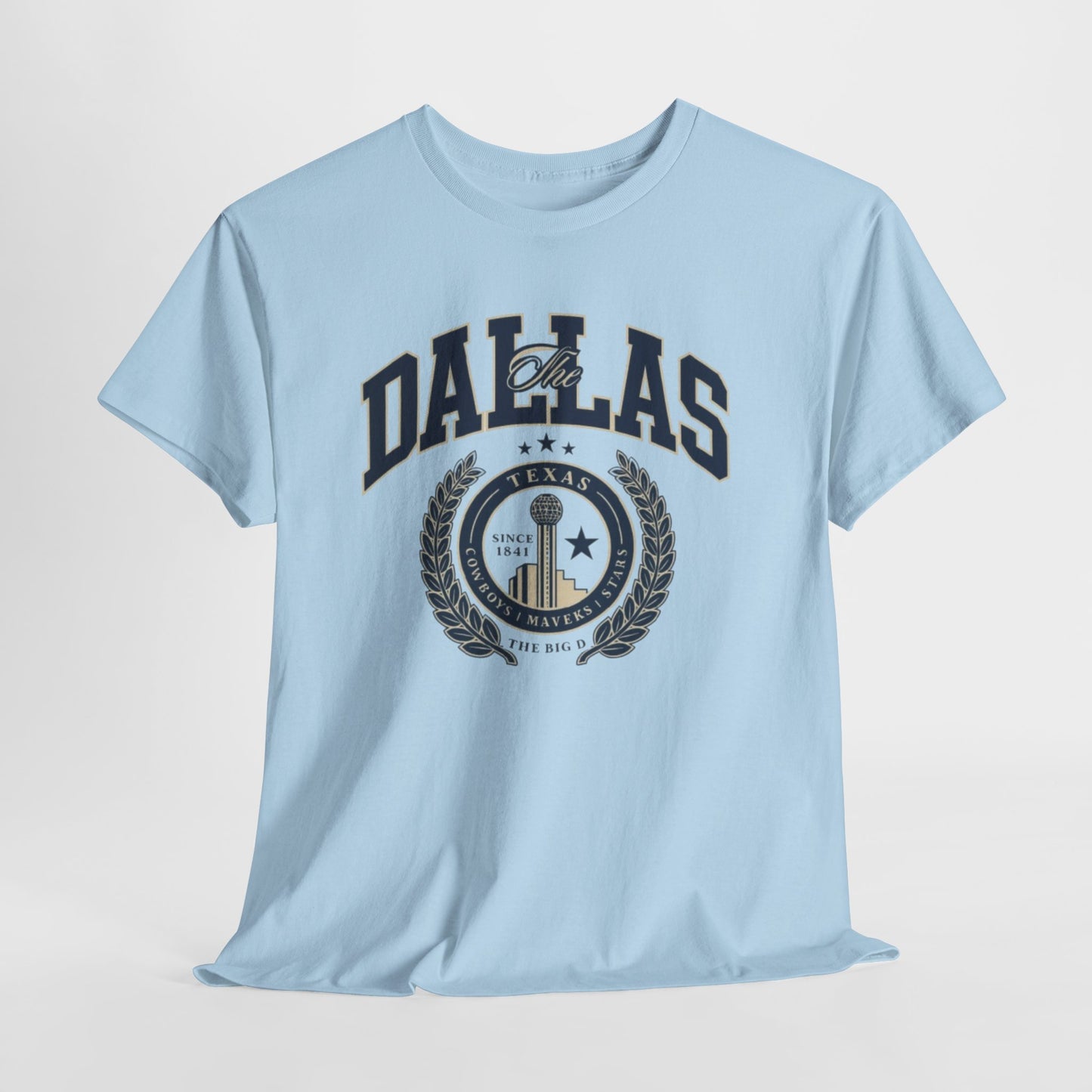 Dallas Heritage Unisex Heavy Cotton Tee, Dallas T-Shirt, Casual Wear, Souvenir Shirt, Vintage Tee, Gift for Texas Lovers