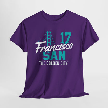 San Francisco Golden City Tee, Unisex Cotton T-Shirt, Travel Souvenir, San Francisco Gift, Casual Wear, City Pride Apparel, Graphic Tee
