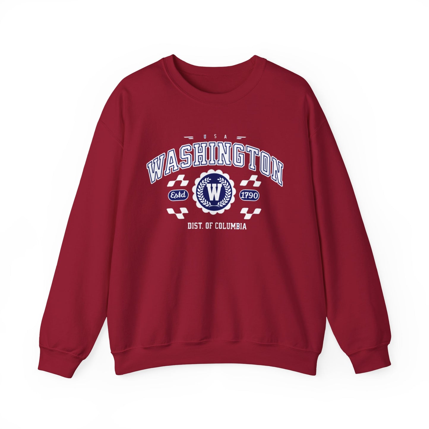Vintage Washington DC Athletic Sports Design varsity pullover sweater  Crewneck Sweatshirt