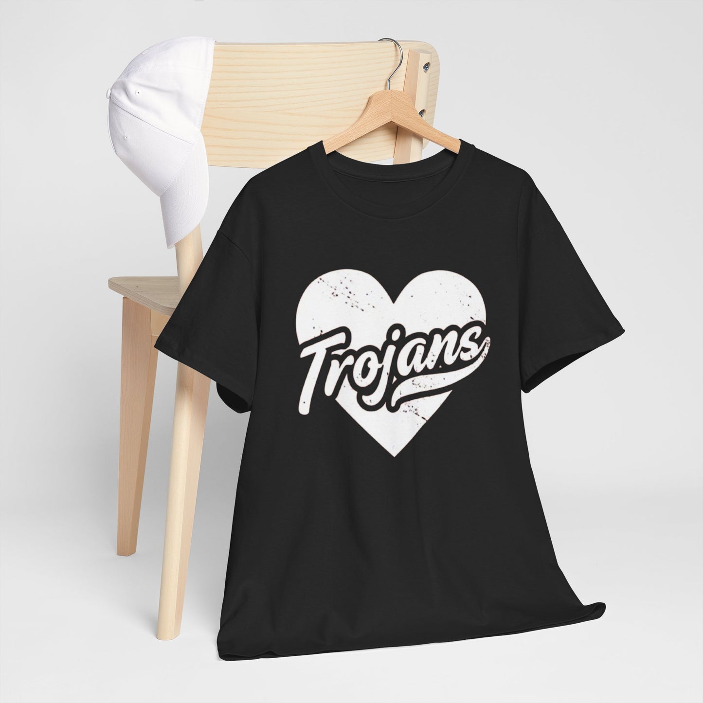 Unisex California Trojans Heart Tee - Casual Style, Sports Lovers Apparel, Sports Fan Gift, Everyday Wear, College Spirit Shirt, Team Pride Top