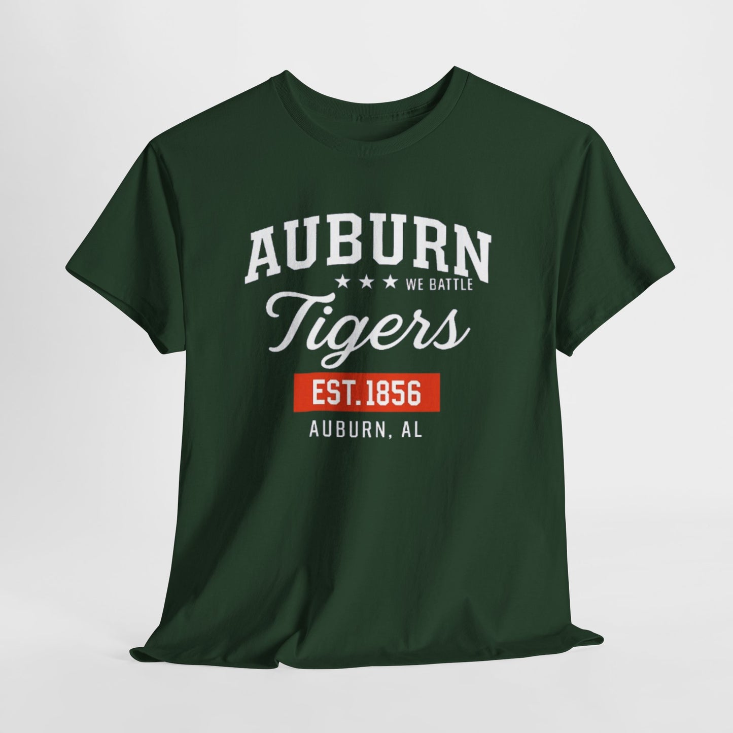 Urban Legend Auburn Tigers Retro Style Tee | Casual Graphic Shirt, College Apparel, Everyday Wear, Gift for Sports Fans, Est. 1856