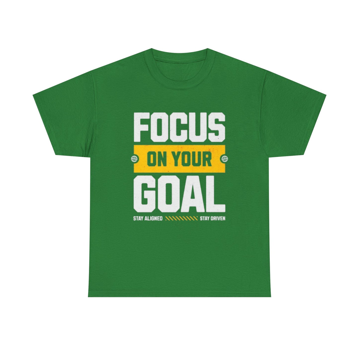 Focus on Your Goal Inspirational Gym T-Shirt – Stay Driven, Stay Strong tee