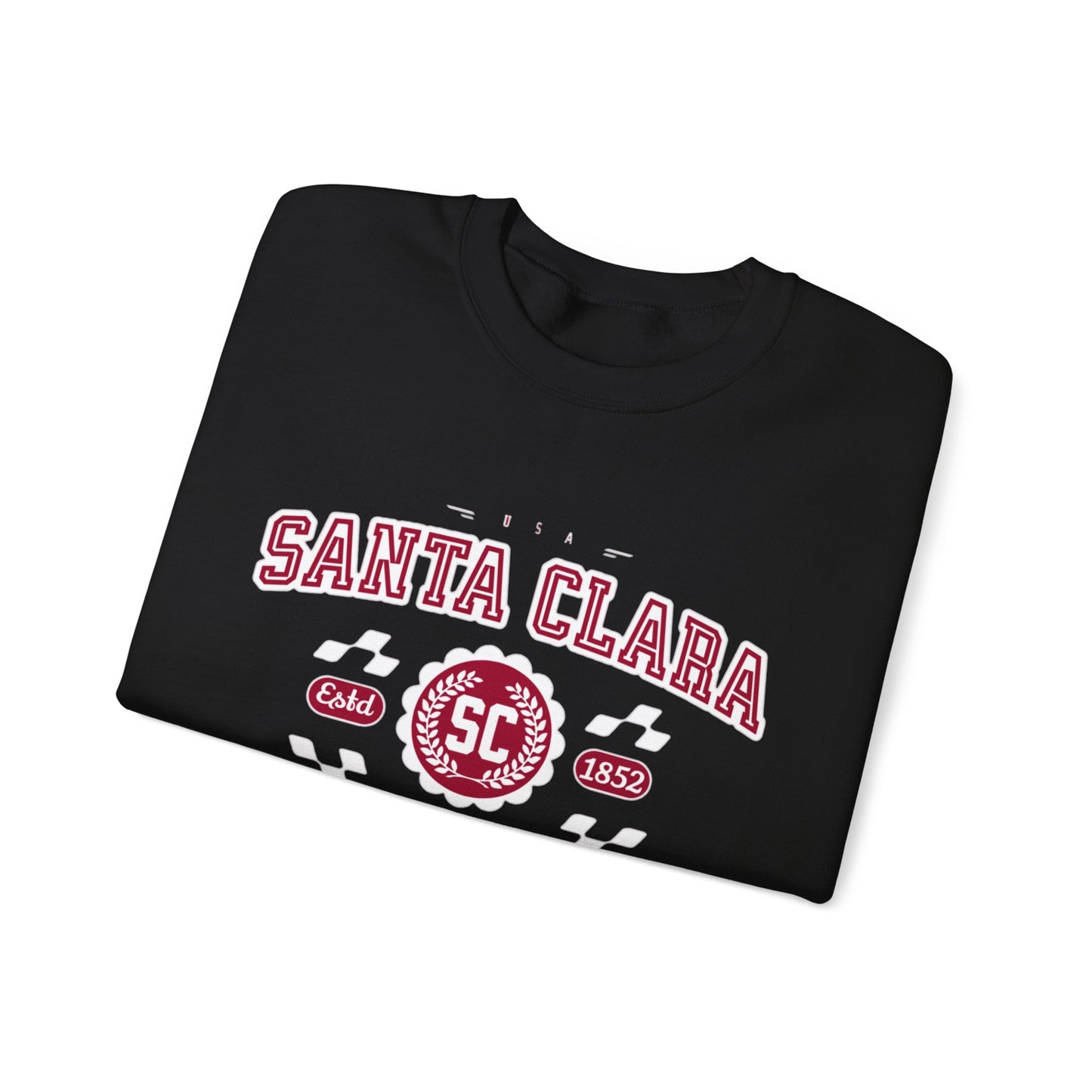 Vintage Santa Clara California Athletic Sports Design varsity pullover sweater Crewneck Sweatshirt