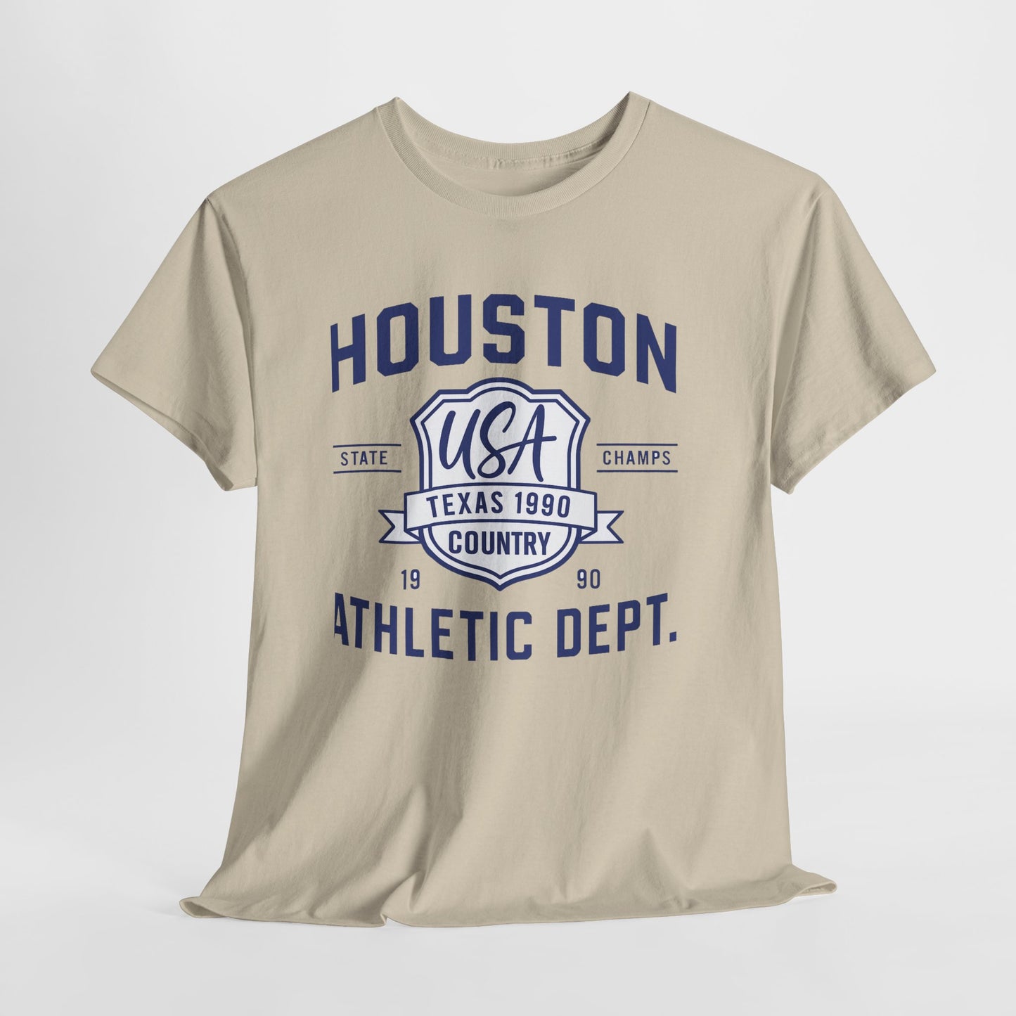 Vintage Houston Athletic Dept. Tee, Unisex Cotton Shirt, Graphic Tee, Gift for Sports Lovers, Casual Wear