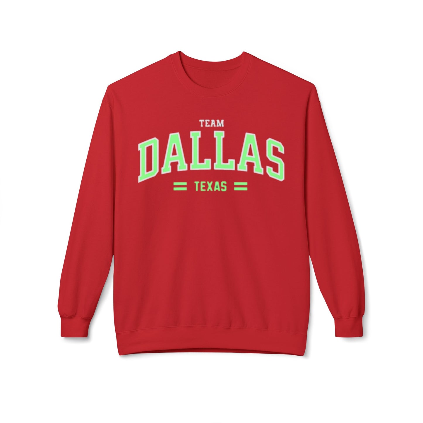 Varsity Dallas Texas Adult Unisex Crewneck vintage style Sweatshirt
