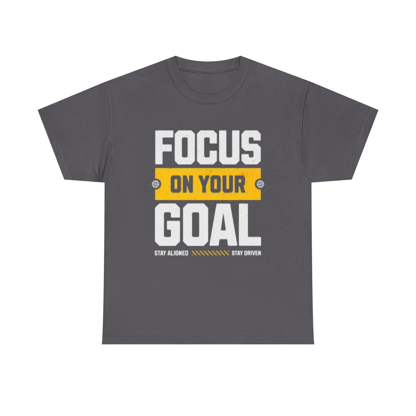 Focus on Your Goal Inspirational Gym T-Shirt – Stay Driven, Stay Strong tee