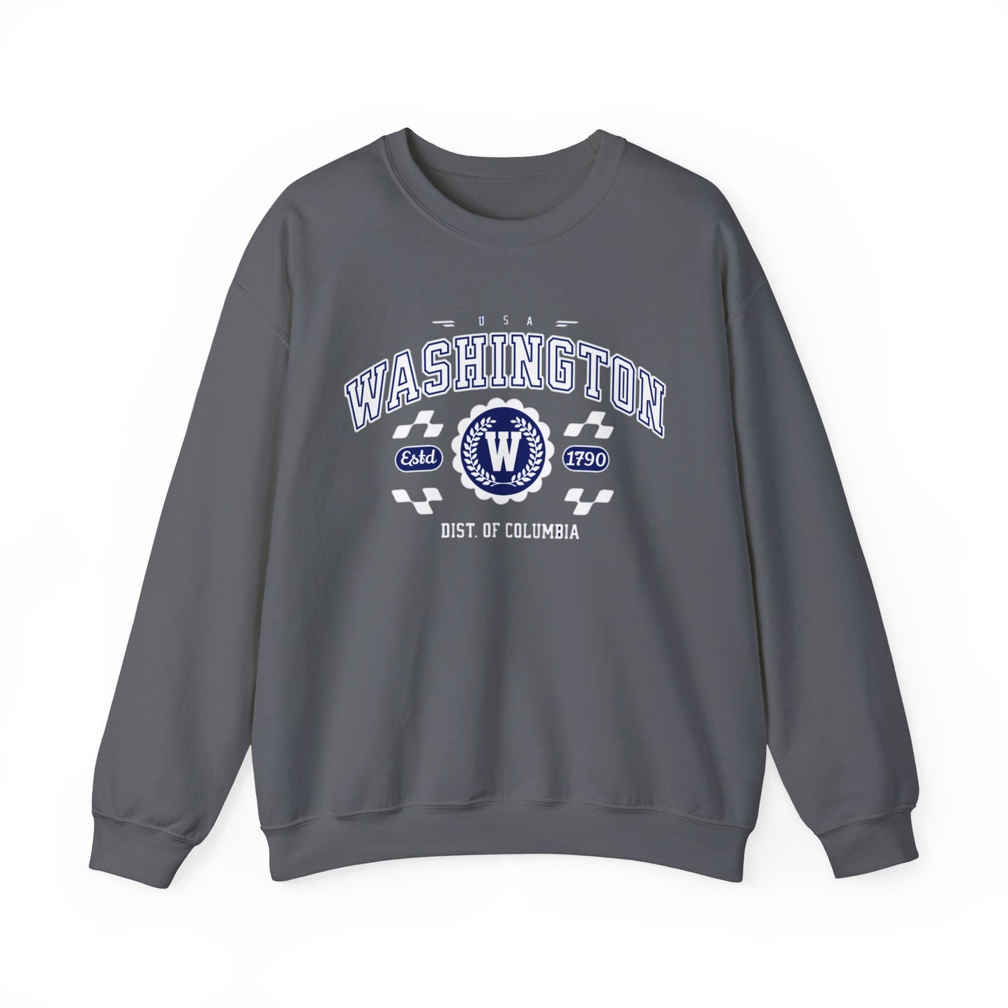 Vintage Washington DC Athletic Sports Design varsity pullover sweater  Crewneck Sweatshirt