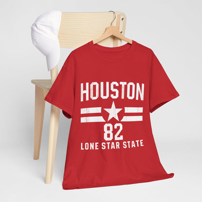 Houston Lone Star State Tee, Unisex Graphic Shirt, Texas Pride Outfit, Casual Summer Top, Gift for Texans, State Inspired Apparel