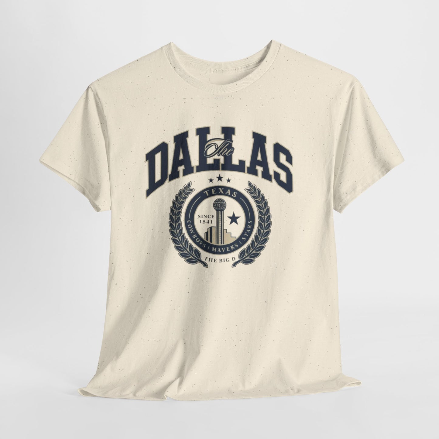 Dallas Heritage Unisex Heavy Cotton Tee, Dallas T-Shirt, Casual Wear, Souvenir Shirt, Vintage Tee, Gift for Texas Lovers