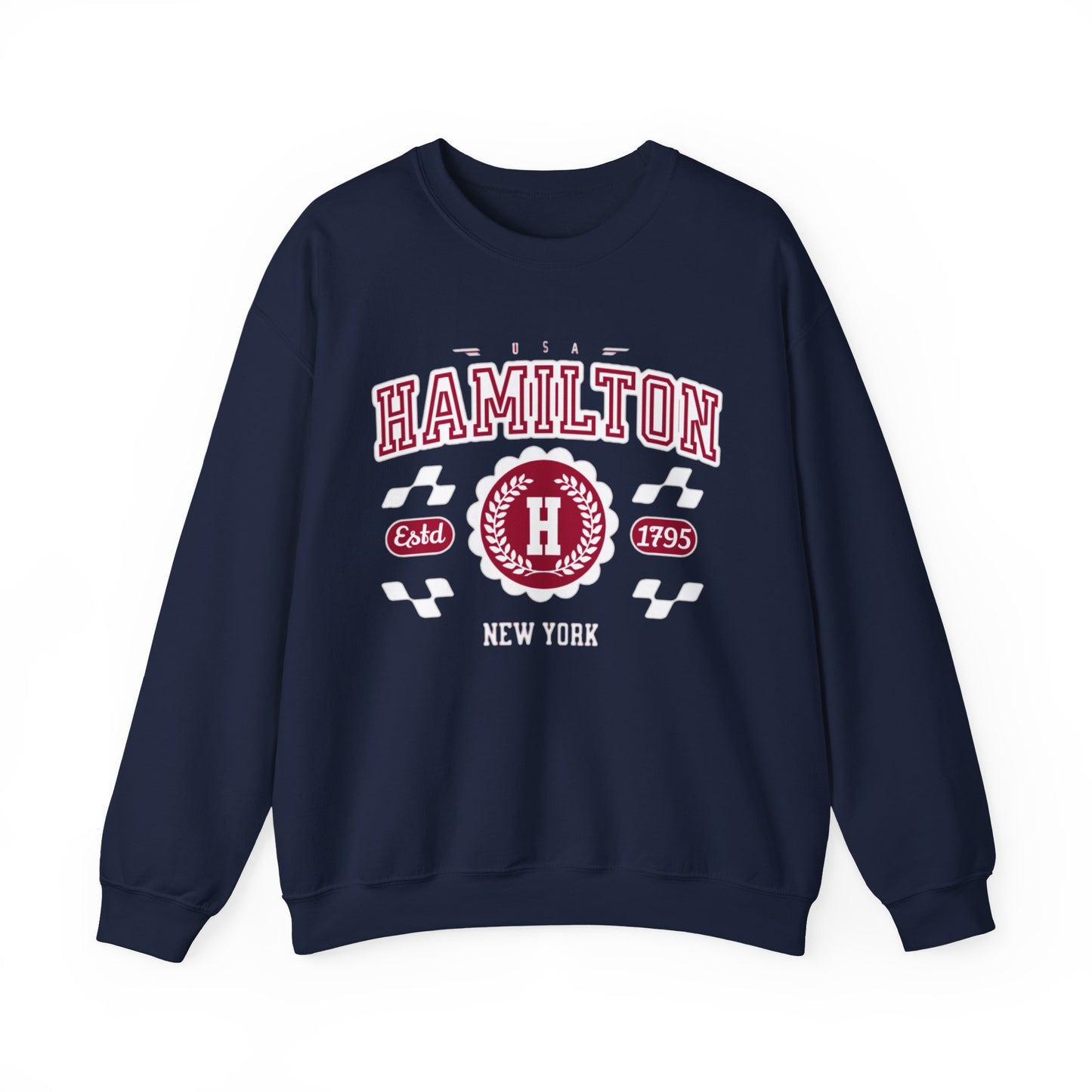 Vintage Hamilton New York NY Athletic Sports Design varsity pullover sweater Crewneck Sweatshirt