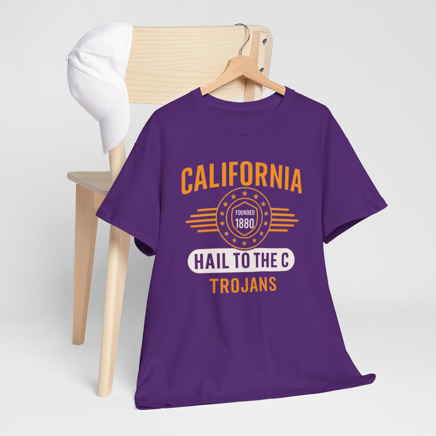 California Trojans Unisex Heavy Cotton Tee | Casual Sportswear, College Apparel, Gifts for Graduates, Team Spirit Wear, Unisex T-Shirt