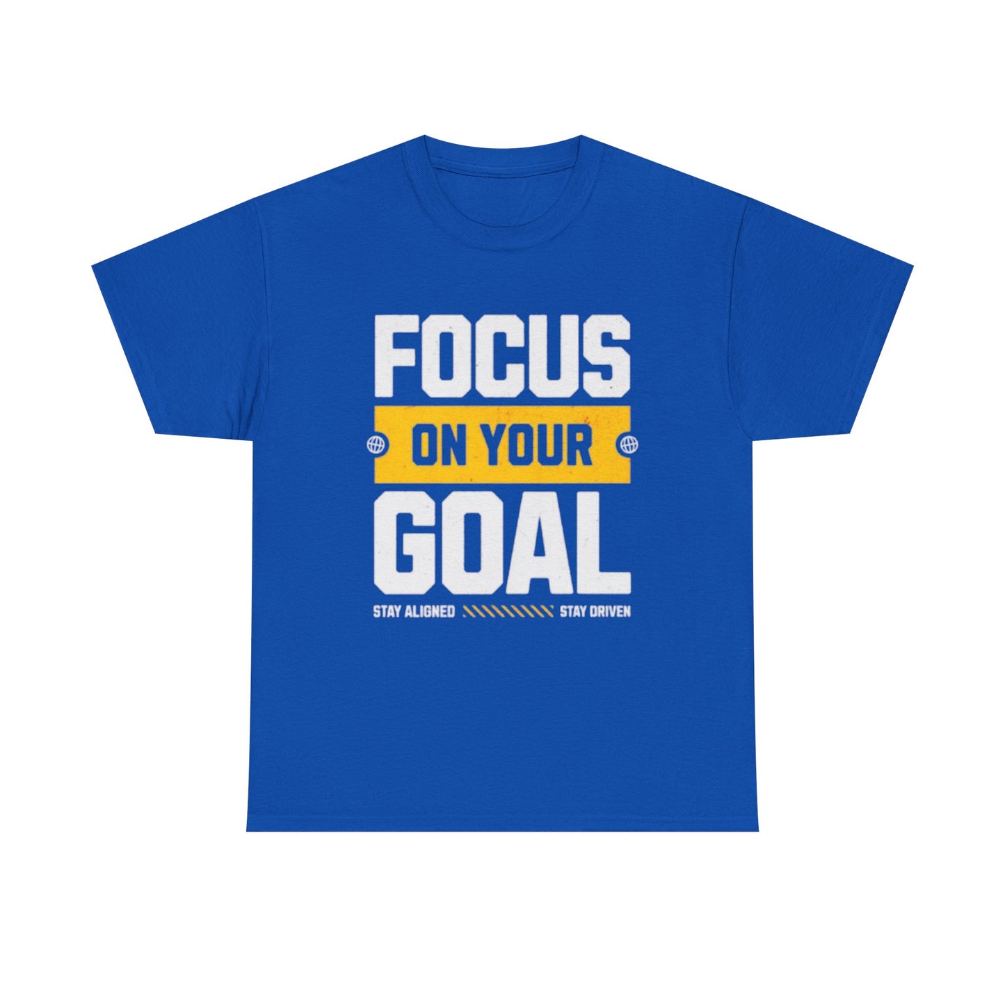 Focus on Your Goal Inspirational Gym T-Shirt – Stay Driven, Stay Strong tee