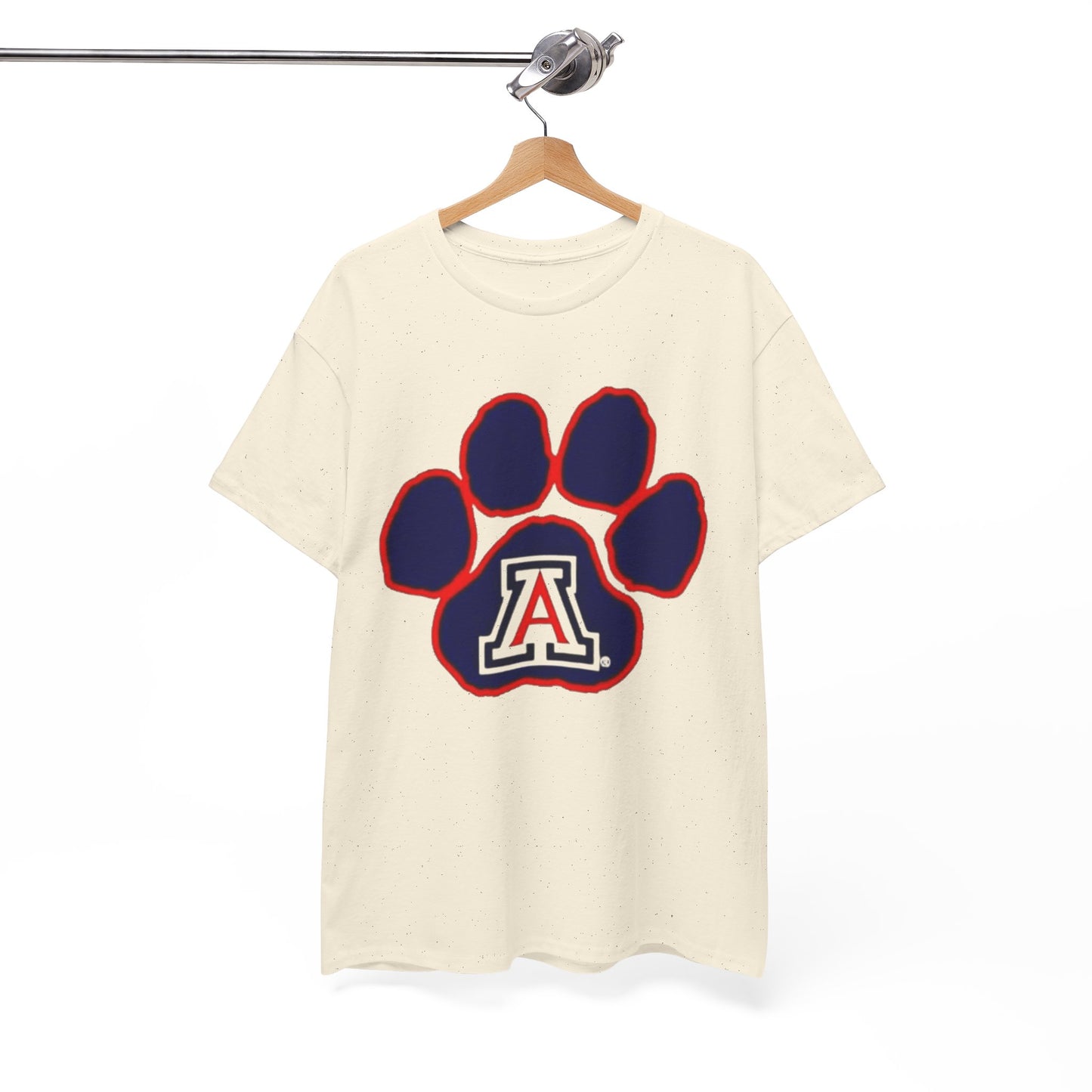 Urban Legend Arizona Wild Paw White T-Shirt | Blue and Red College Streetwear for Game Day