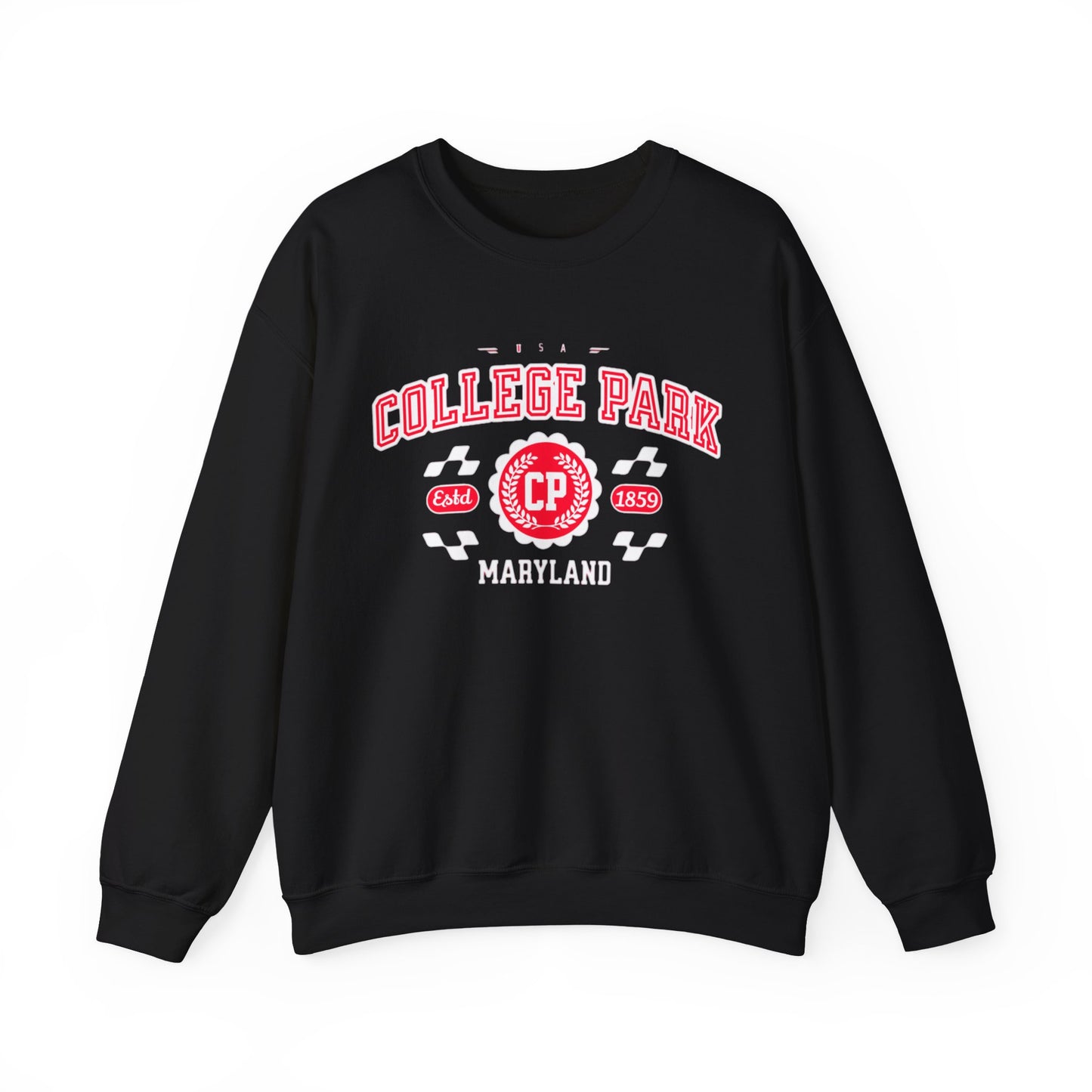 Vintage College Park Maryland Athletic Sports Design varsity sweater Crewneck Sweatshirt