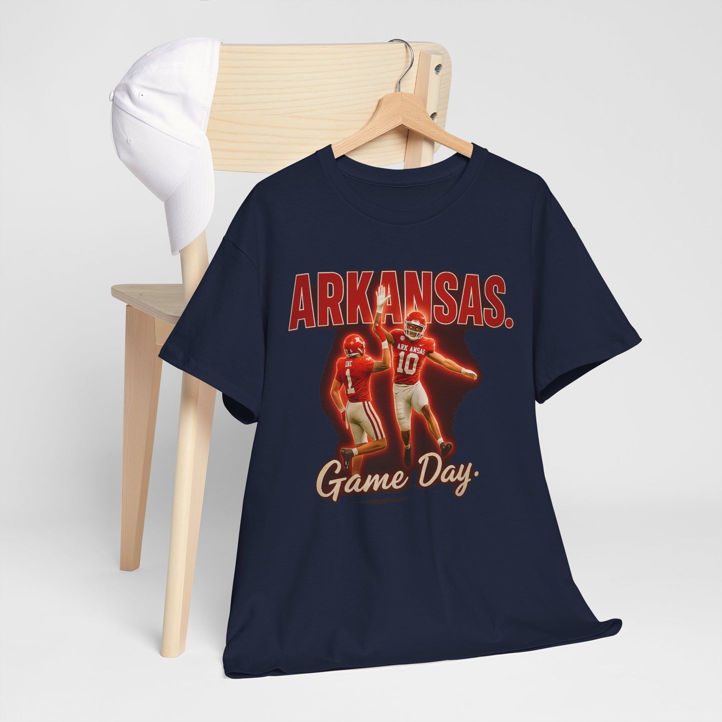 Stylish Game Day Tee, Arkansas football  Shirt, Unisex Cotton Tee, Sports Apparel, Fan Gear, Game Day Outfit