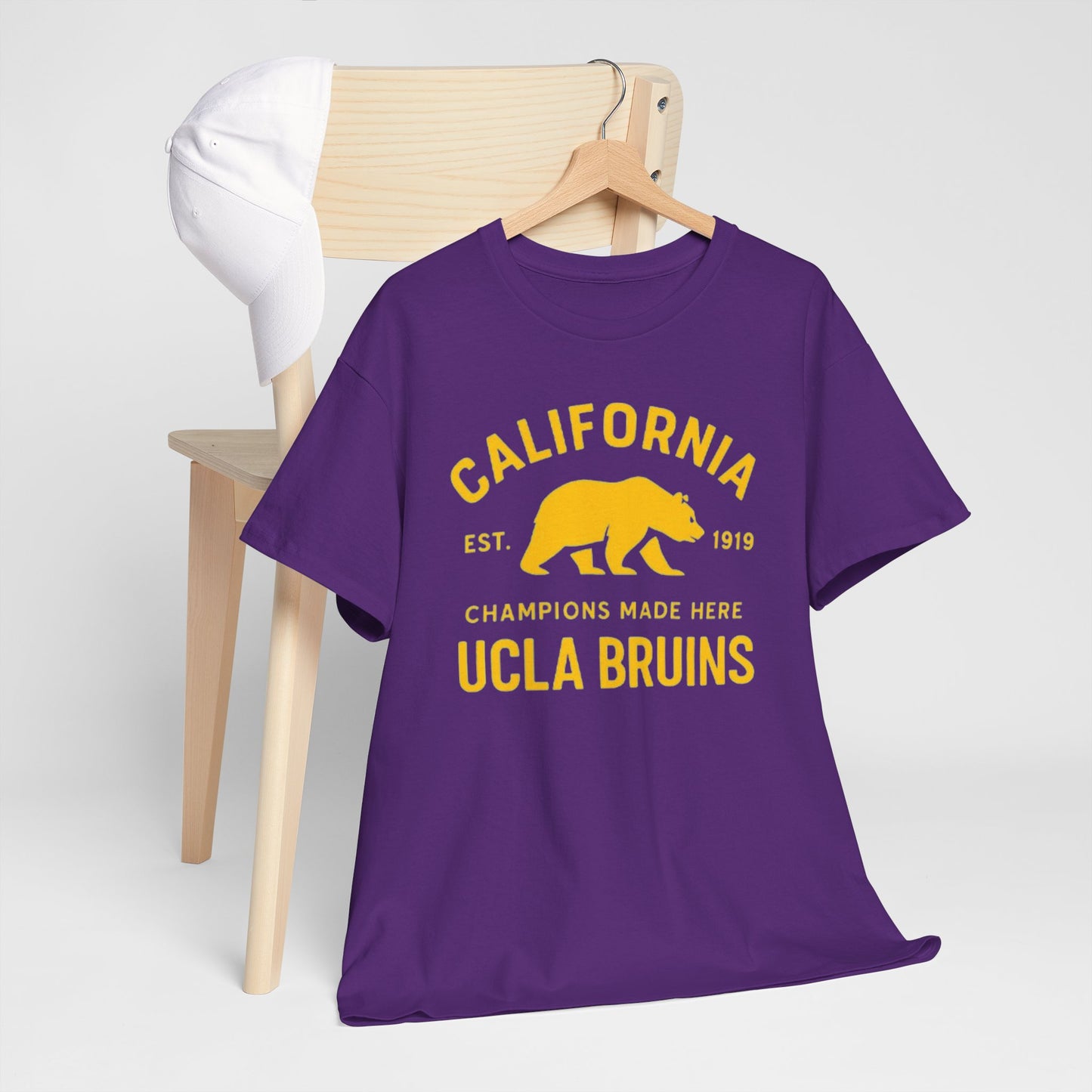 California Bruins Unisex Heavy Cotton Tee, Vintage Spirit Shirt, Eco-Friendly Apparel, College Fan Gear, Casual Sports Tee
