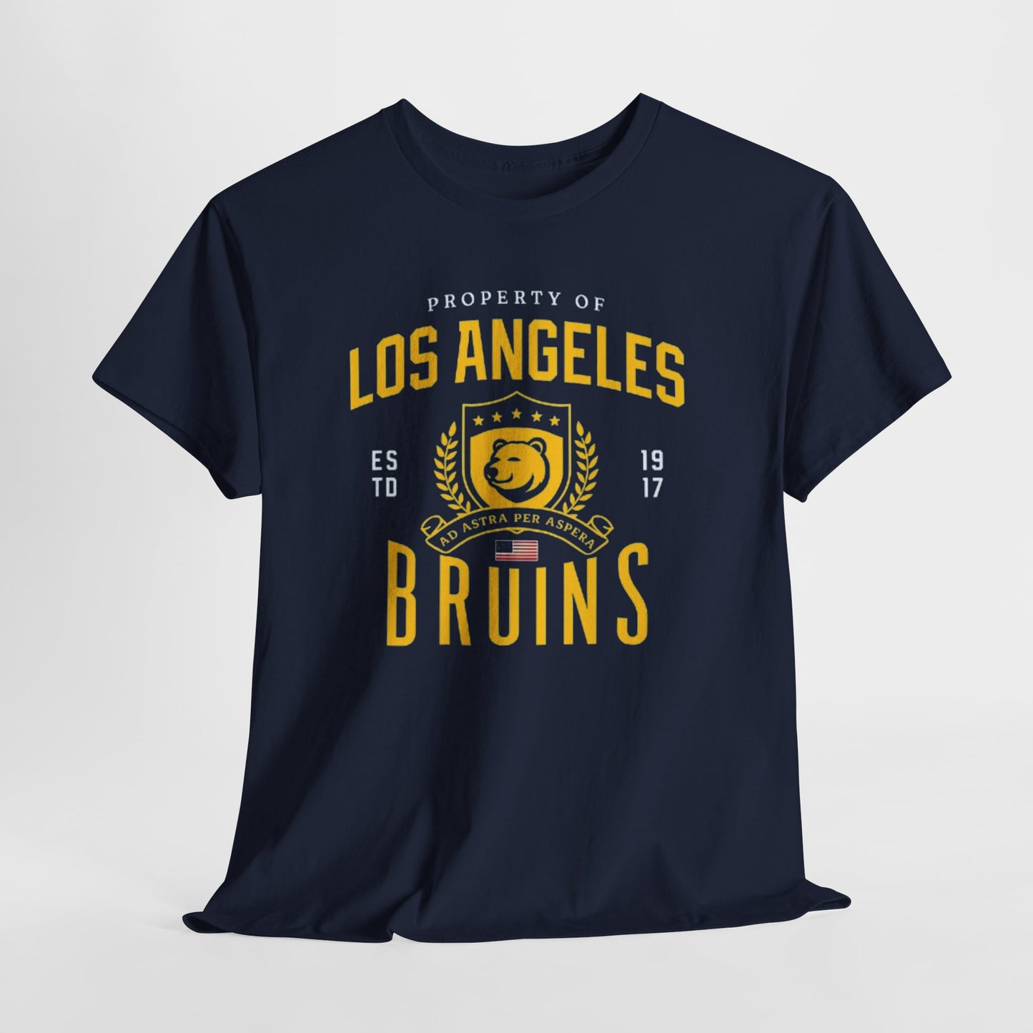 Vintage Los Angeles Bruins Tee - Unisex Heavy Cotton T-Shirt, Sports Apparel, Retro Graphic Tee, Casual Wear, Gift for Fans