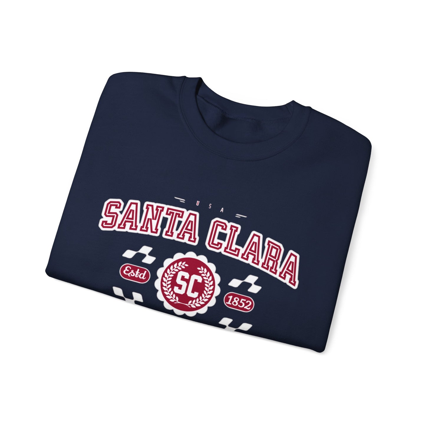Vintage Santa Clara California Athletic Sports Design varsity pullover sweater Crewneck Sweatshirt