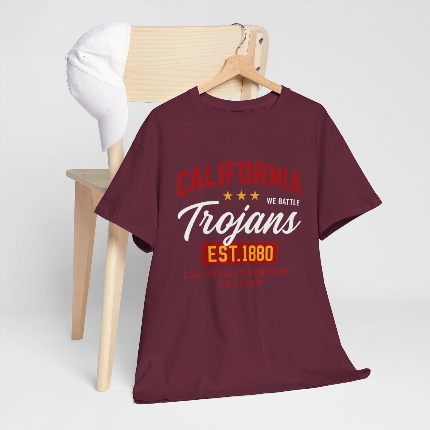 Urban Legend California Trojans Unisex Heavy Cotton Tee | College Spirit Wear, Casual T-Shirt, School Apparel