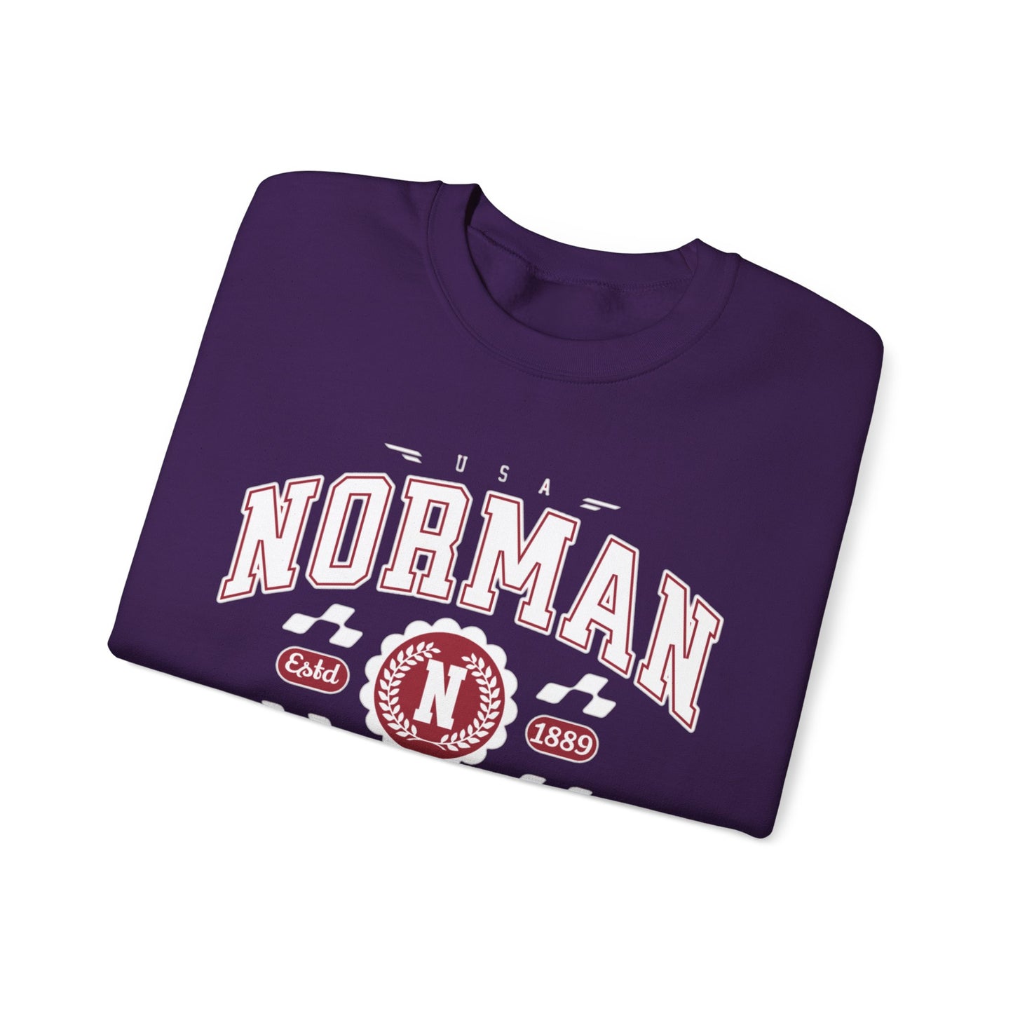 Vintage Normal Oklahoma Athletic Sports Design varsity pullover sweater  Crewneck Sweatshirt