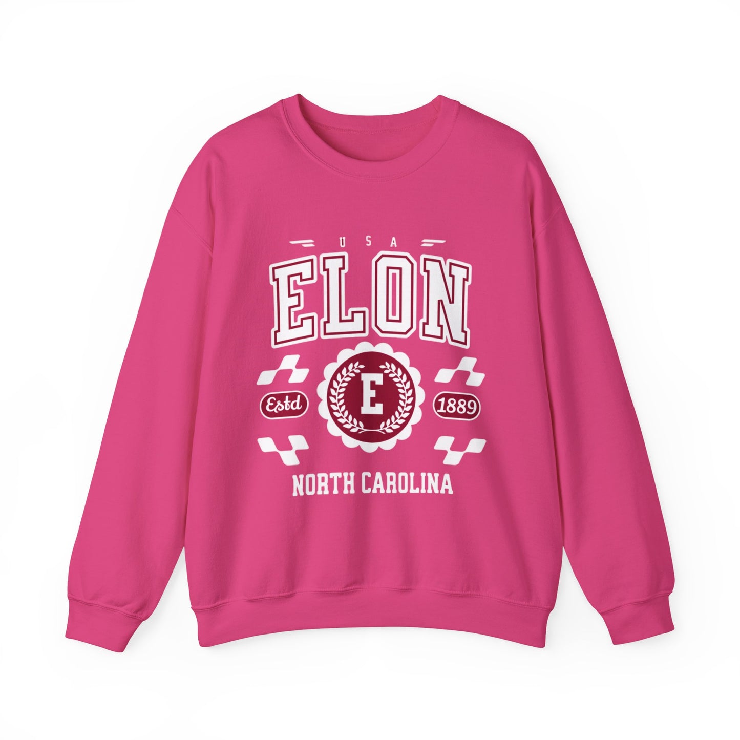 Vintage Elon North Carolina NC Athletic Sports Design varsity pullover sweater Crewneck Sweatshirt